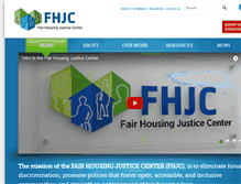 Tablet Screenshot of fairhousingjustice.org